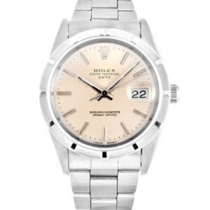 Rolex Oyster Perpetual Date 34mm Silver 15210