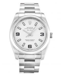 Rolex Air-King White Quarter Arabic 114200