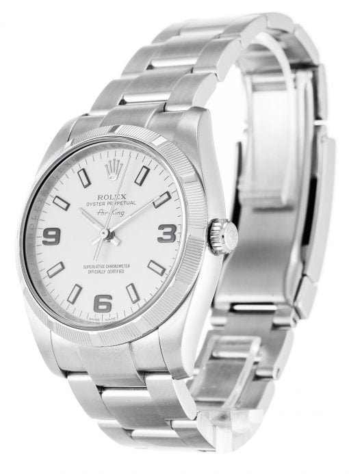 Rolex Air-King White Quarter Arabic 114210 - Image 2