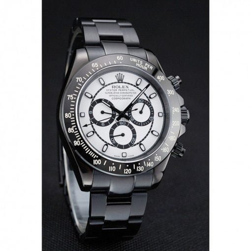 Rolex Cosmograph Daytona White And Black Dial Black Stainless Steel Case And Bracelet 1454249 - Image 2