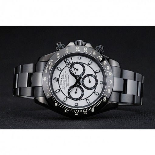 Rolex Cosmograph Daytona White And Black Dial Black Stainless Steel Case And Bracelet 1454249 - Image 3