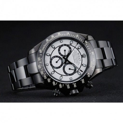 Rolex Cosmograph Daytona White And Black Dial Black Stainless Steel Case And Bracelet 1454249 - Image 4