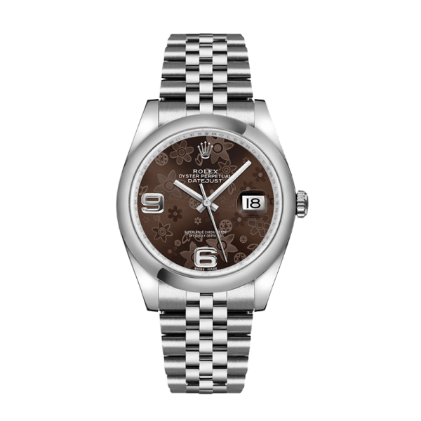 Rolex Datejust 116200BFAJ 36MM Bronze Floral Dial Silver-tone Case - Image 3