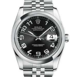 Rolex Datejust 116200BKCAJ 36MM Black Concentric Dial Silver-tone Case