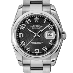 Rolex Datejust 116200BKCAO 36MM Black Concentric Dial Silver-tone Case