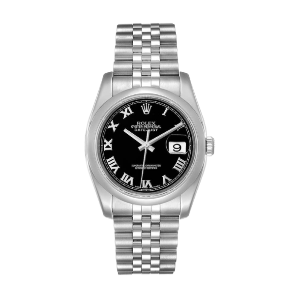 Rolex Datejust 116200BKRJ 36MM Black Dial Silver-tone Case - Image 2