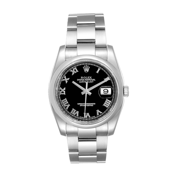Rolex Datejust 116200BKRO 36MM Black Dial Silver-tone Case - Image 2