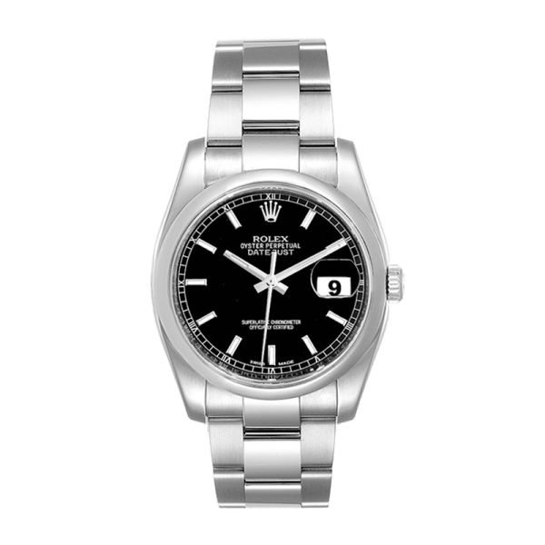 Rolex Datejust 116200BKSO 36MM Black Dial Silver-tone Case - Image 2