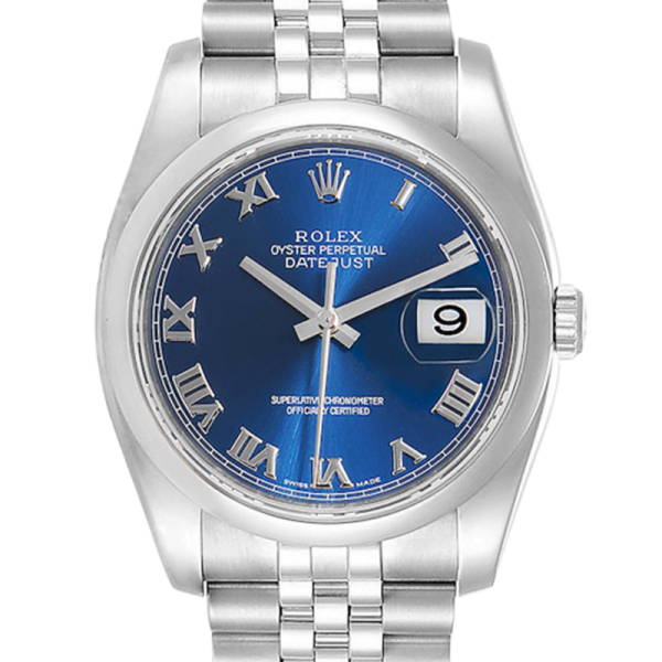 Rolex Datejust 116200BLRJ 36MM Blue Dial Silver-tone Case
