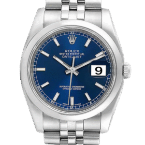 Rolex Datejust 116200BLSJ 36MM Blue Dial Silver-tone Case