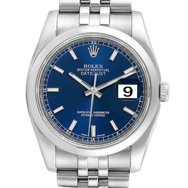 Rolex Datejust 116200BLSJ 36MM Blue Dial Silver-tone Case