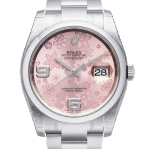 Rolex Datejust 116200PFAO 36MM Pink Floral Dial Silver-tone Case