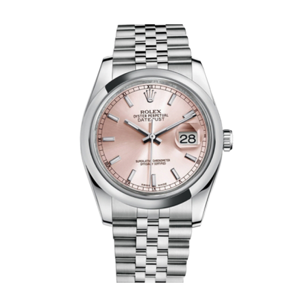 Rolex Datejust 116200PSJ 36MM Pink Dial Silver-tone Case - Image 2