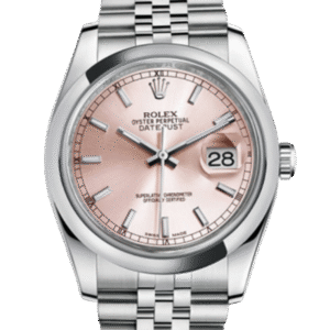 Rolex Datejust 116200PSJ 36MM Pink Dial Silver-tone Case