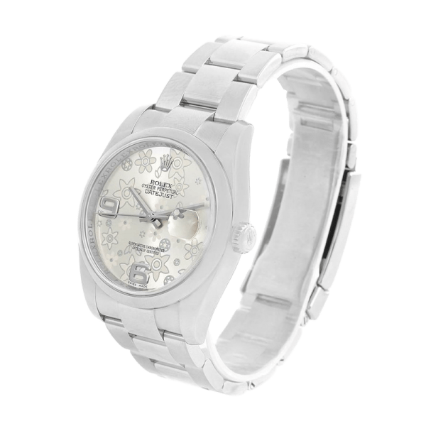 Rolex Datejust 116200SFAO 36MM Silver Floral Dial Silver-tone Case - Image 3