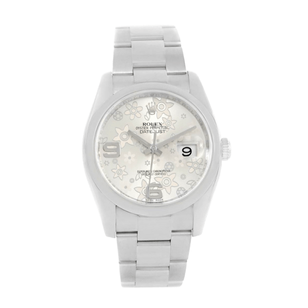Rolex Datejust 116200SFAO 36MM Silver Floral Dial Silver-tone Case - Image 2