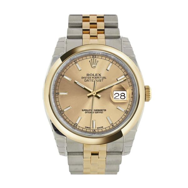 Rolex Datejust 116203CSJ 36MM Champagne Dial Silver-tone Case - Image 2