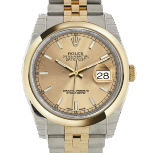 Rolex Datejust 116203CSJ 36MM Champagne Dial Silver-tone Case