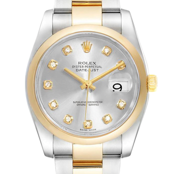 Rolex Datejust 116203SDO 36MM Silver Dial Silver-tone Case