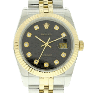 Rolex Datejust 116233-0208 36MM Black Dial Silver-tone Case
