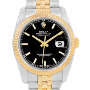 Rolex Datejust 116233BKSJ 36MM Black Dial Silver-tone Case