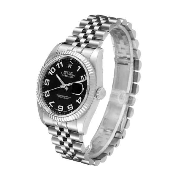Rolex Datejust 116234BKCAJ 36MM Black Dial Silver-tone Case - Image 3