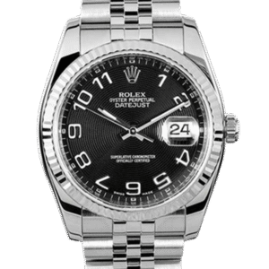 Rolex Datejust 116234BKCAJ 36MM Black Dial Silver-tone Case