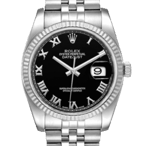 Rolex Datejust 116234BKRJ 36MM Black Dial Silver-tone Case