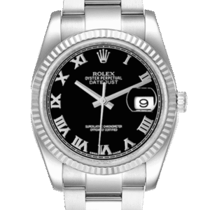 Rolex Datejust 116234BKRO 36MM Black Dial Silver-tone Case