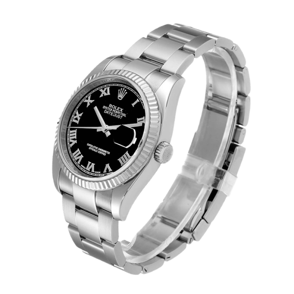 Rolex Datejust 116234BKRO 36MM Black Dial Silver-tone Case - Image 3