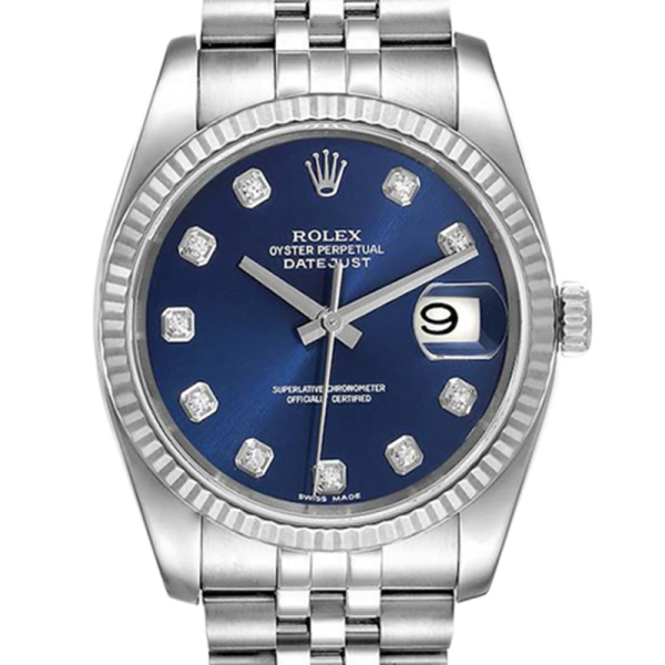 Rolex Datejust 116234BLDJ 36MM Blue Dial Silver-tone Case