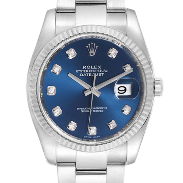 Rolex Datejust 116234BLDO 36MM Blue Dial Silver-tone Case