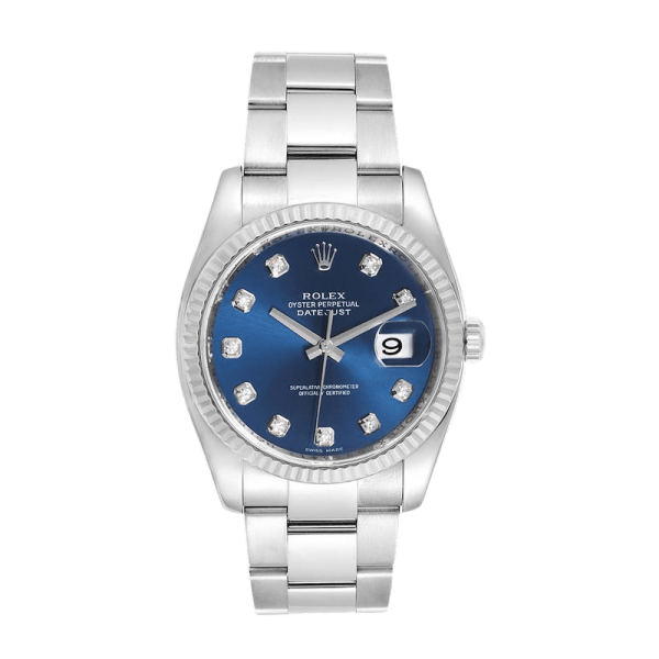 Rolex Datejust 116234BLDO 36MM Blue Dial Silver-tone Case - Image 2