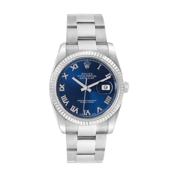 Rolex Datejust 116234BLRO 36MM Blue Dial Silver-tone Case - Image 2