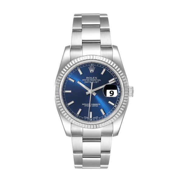Rolex Datejust 116234BLSO 36MM Blue Dial Silver-tone Case - Image 2