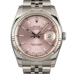 Rolex Datejust 116234PSJ 36MM Pink Dial Silver-tone Case