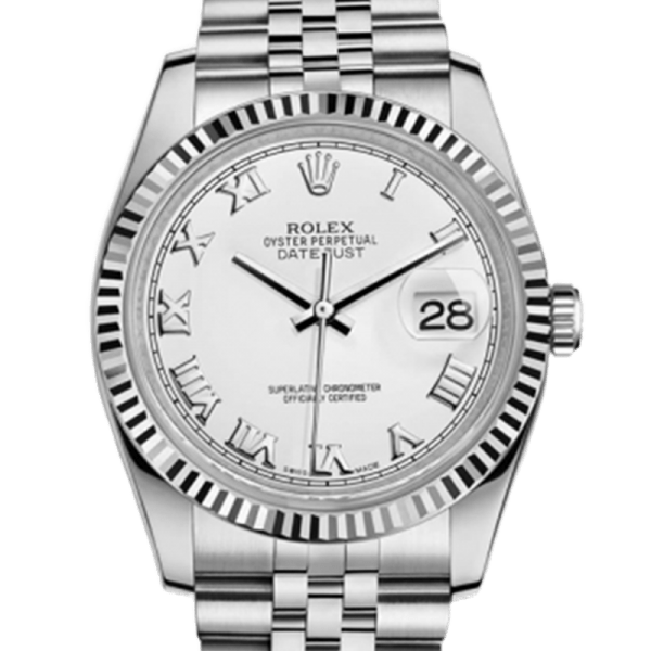 Rolex Datejust 116234WRJ 36MM White Dial Silver-tone Case