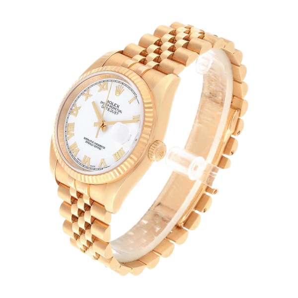 Rolex Datejust 116238 36MM White Dial Gold-tone Case - Image 3