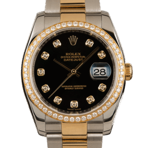 Rolex Datejust 116243BKDO 36MM Black Dial Silver-tone Case