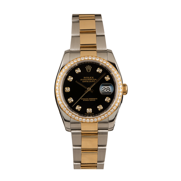 Rolex Datejust 116243BKDO 36MM Black Dial Silver-tone Case - Image 2