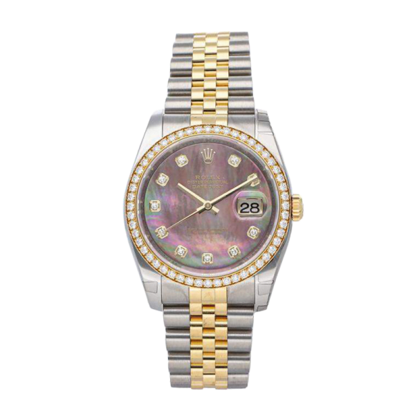 Rolex Datejust 116243BKMDJ 36MM Mother of Pearl Silver-tone Case - Image 2