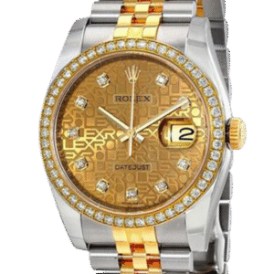 Rolex Datejust 116243CJDJ 36MM Black Dial Silver-tone Case