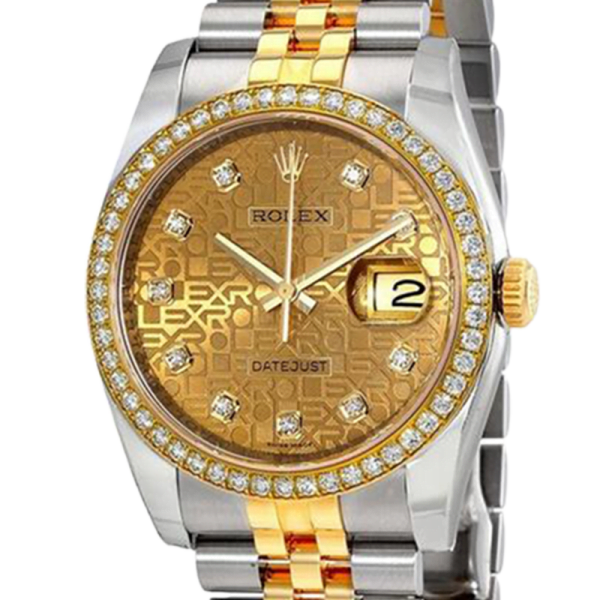 Rolex Datejust 116243CJDJ 36MM Black Dial Silver-tone Case