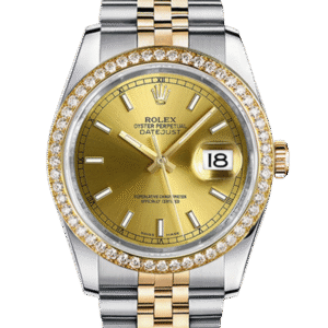 Rolex Datejust 116243CSJ 36MM Champagne Dial Silver-tone Case