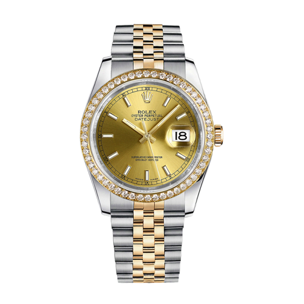 Rolex Datejust 116243CSJ 36MM Champagne Dial Silver-tone Case - Image 2