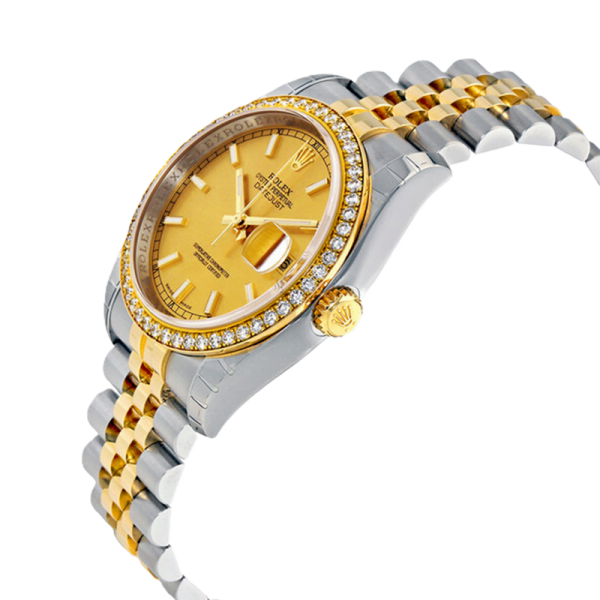 Rolex Datejust 116243CSJ 36MM Champagne Dial Silver-tone Case - Image 3