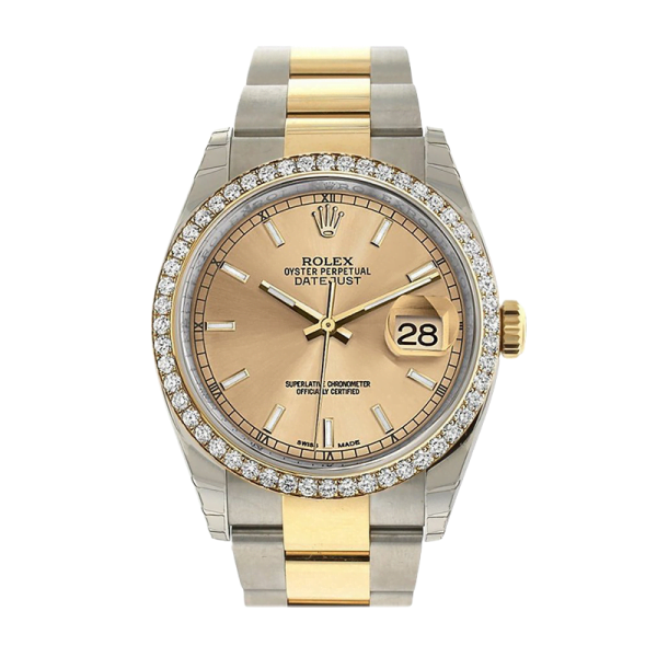 Rolex Datejust 116243CSO 36MM Champagne Dial Silver-tone Case - Image 2