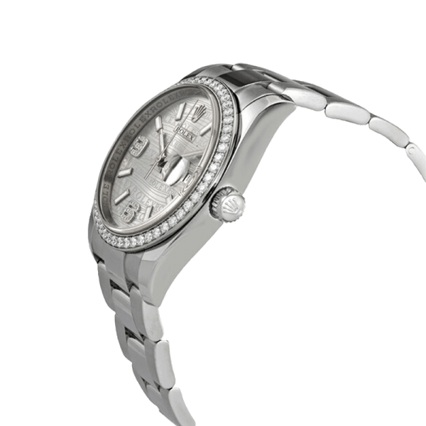 Rolex Datejust 116244-72600 36MM Silver Wave Dial Silver-tone Case - Image 2