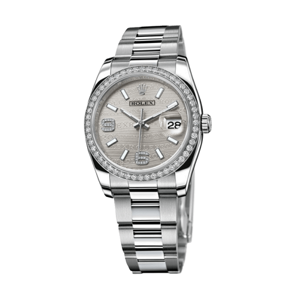Rolex Datejust 116244-72600 36MM Silver Wave Dial Silver-tone Case - Image 3