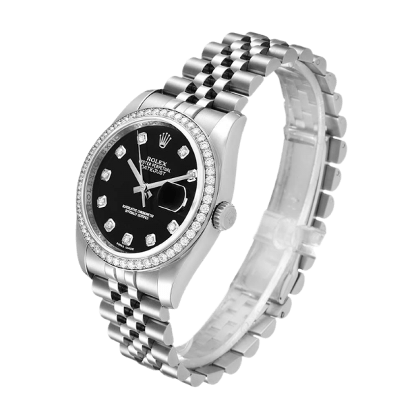 Rolex Datejust 116244BKDJ 36MM Black Dial Silver-tone Case - Image 3